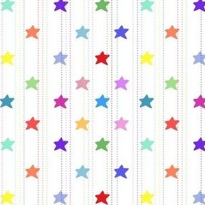 Full Spectrum Stars and Lines on White