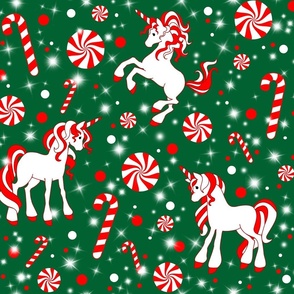 Sparkling Peppermint Unicorns Green (large scale)