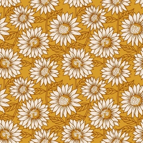 Golden Sunflowers 