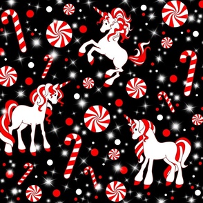 Sparkling Peppermint Unicorns Black (large scale)