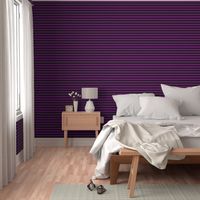 Zombie Purple and Black Horizontal Witch Stripes