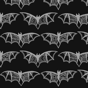 Halloween Bats - Black and Grey