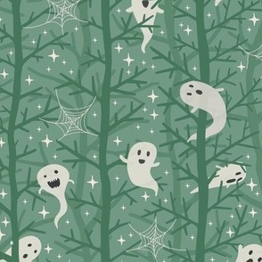 little ghosts in the forest