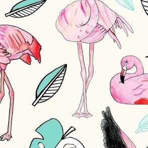 Flamingos Forever - Large