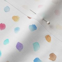 pastel whimsical dots - watercolor confetti - modern paint brush strokes - watercolour spots a444-1