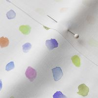 Pastel whimsical dots - watercolor confetti - modern paint brush strokes - watercolour spots a444-2