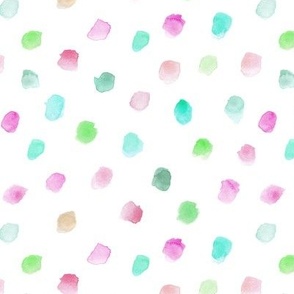 whimsical dots - watercolor confetti - modern paint brush strokes - watercolour spots a444-3