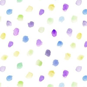 whimsical dots - watercolor confetti - modern paint brush strokes - watercolour spots a444-5