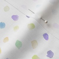 pastel whimsical dots - watercolor confetti - modern paint brush strokes - watercolour spots a444-7