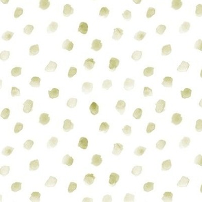 Pistachio whimsical dots - watercolor pastel green confetti - polka dot modern paint brush strokes - watercolour spots a444-9