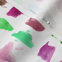 Multicolor modern art - watercolor painted stains - abstract expressive spots - creative mess a456-3