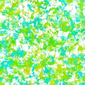 Abstract Lime Green Aqua