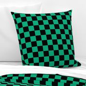 2” Demon Green & Black Checkers