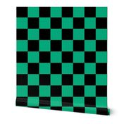 2” Demon Green & Black Checkers