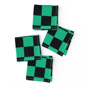 2” Demon Green & Black Checkers