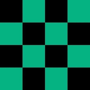 2” Demon Green & Black Checkers
