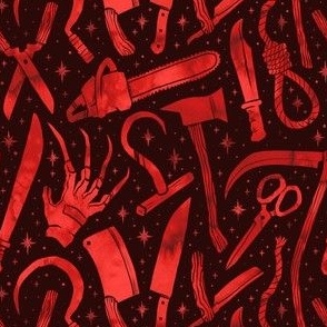 Horror Movie Weapons Red