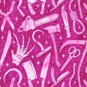 Horror Movie Weapons Pink