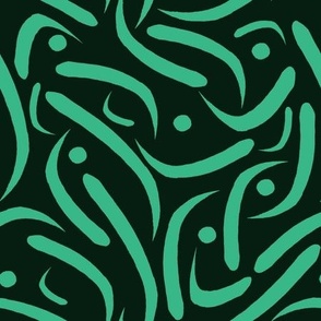 Green Turquoise Fridi print