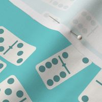 Dominos large scale turquoise by Pippa Shaw