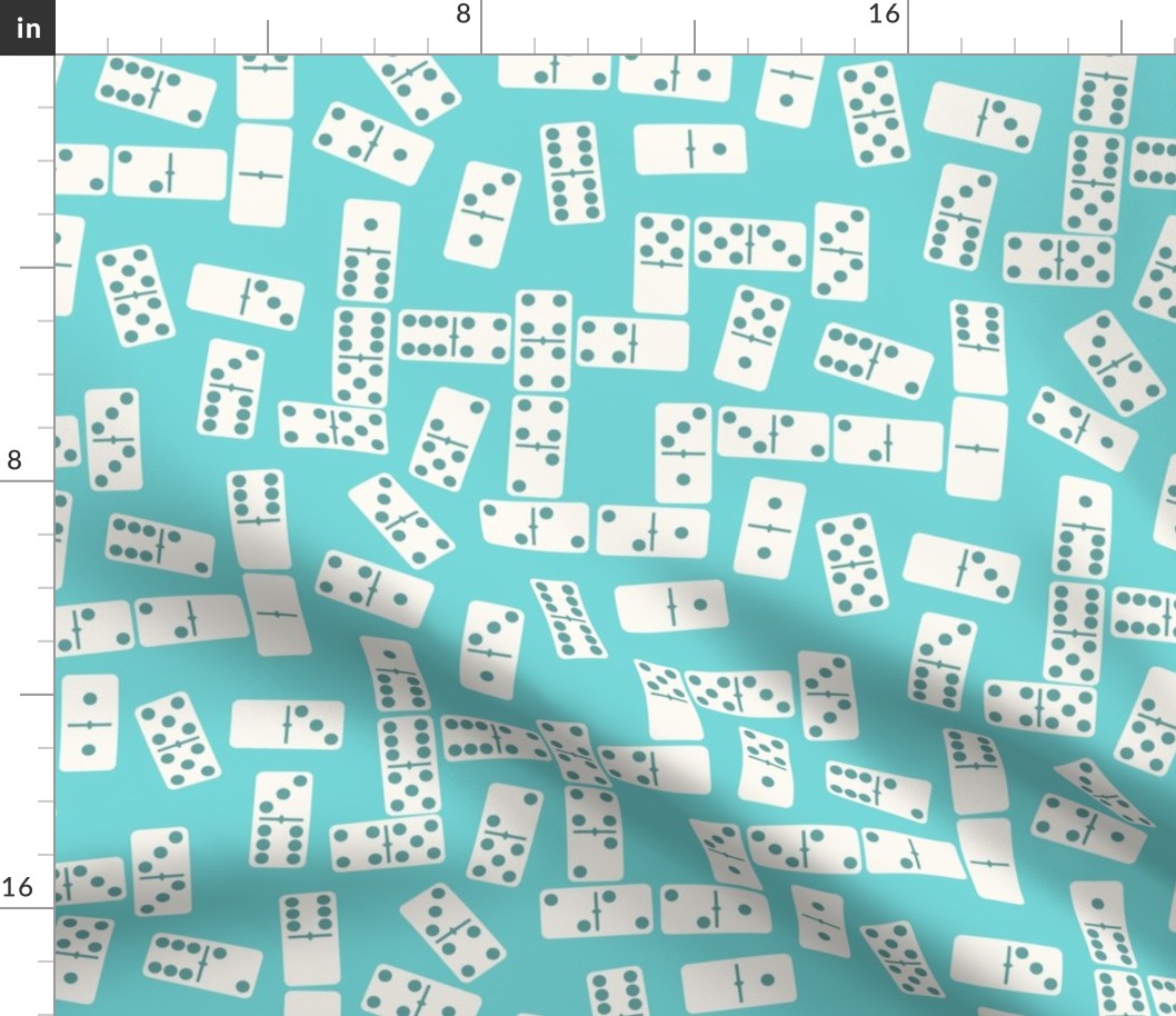 Dominos large scale turquoise by Pippa Shaw