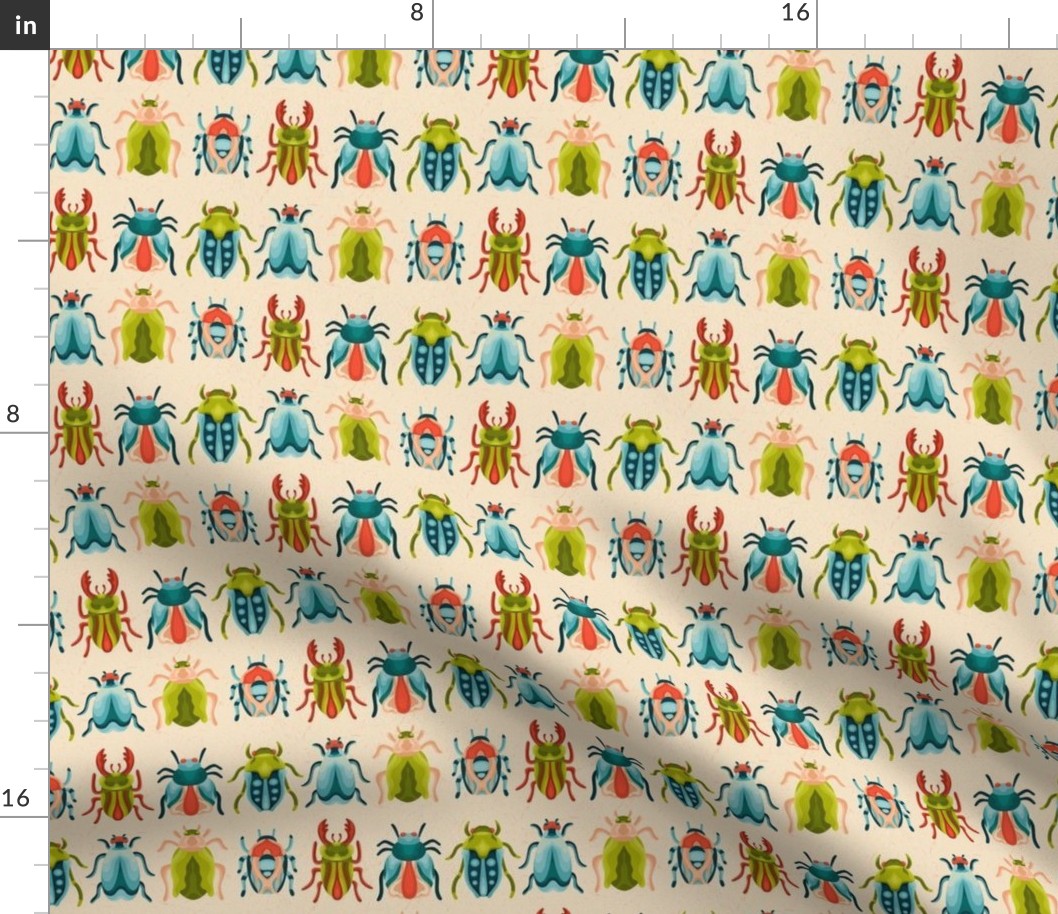 Mid Century Colorful Bugs / Very Small Scale