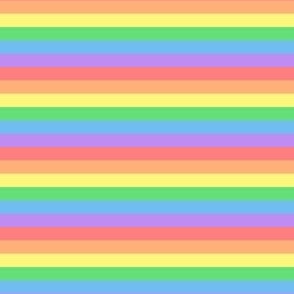 Pastel Tiny Rainbow Stripes (extra small print)