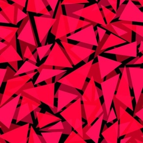 Red black polygonal pattern modern
