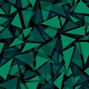 Beautiful green polygonal pattern