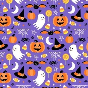 Spooky Cute Halloween (Small Purple, Orange, Yellow)