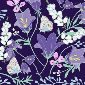 Bluebells pattern windsor purple 