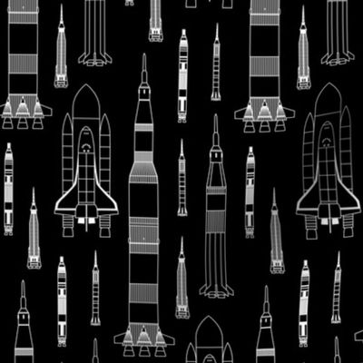 How We Get to Space (Black and White)