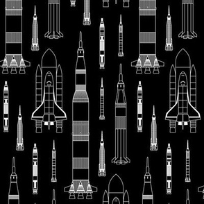 How We Get to Space (Black and White)