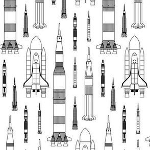 How We Get to Space (Black and White)