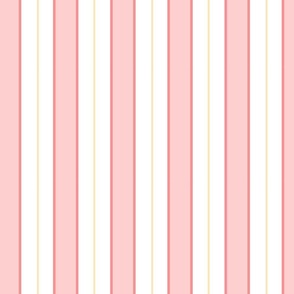 pastel vertical stripes pink and white | medium