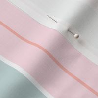 pastel regency stripes in pink and light gray | medium