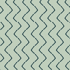 Tribal Lines - green - small