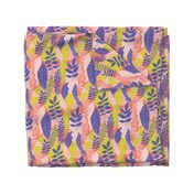 Abstract Botanical Pattern Pink Colourway 2