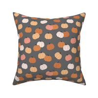 Sweet pumpkin patch sunday afternoon bohemian fall garden kids white blush spice orange on charcoal gray