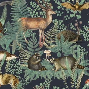 Woodland Animals Neutral Wallpaper  Dunelm