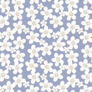 LEOPARD DAISIES-BLUE