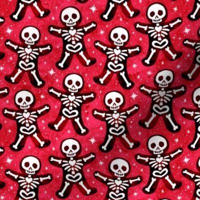 Gingerdead Men - Spooky Gingerbread Skeletons - Red