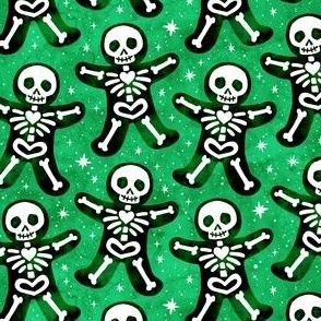 Gingerdead Men - Spooky Gingerbread Skeletons - Green