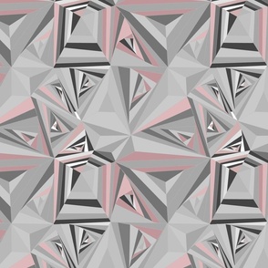 Gray, grey, taupe, platinum geometric shapes