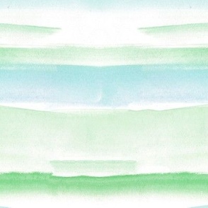 Mint watercolor dreams - wash stripes texture - abstract modern painted a064-4