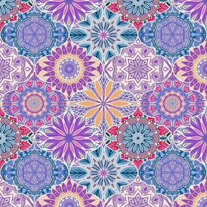 Moroccan Mandala Dream, violet, 12 inch