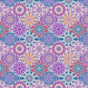 Moroccan Mandala Dream, violet, 8 inch