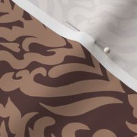 Autumn Reverie: Brown Damask