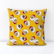 Kitsch Retro Santa Christmas Leopard Print