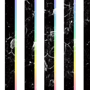 Monochrome Rainbow Gradient Pastel Stripes 